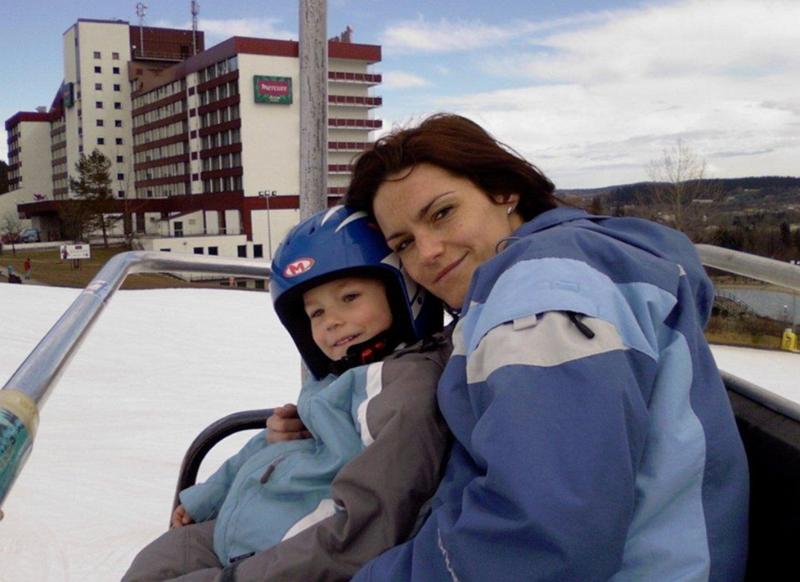 09.jpg - A felvonón.  Na wyciągu.